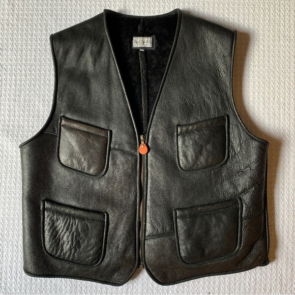 GORGEOUS VINTAGE Paul Smith Shearling Vest - Picture 1 of 4